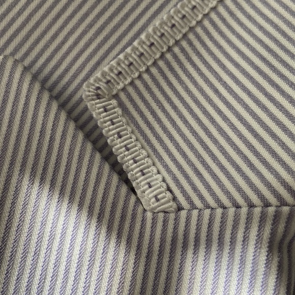 Tahari soft bluish grey striped cotton lined blazer - Picture 8 of 13